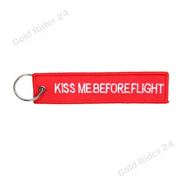 Porte-clé Kiss me before flight