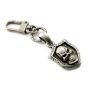 Porte-clé Skull-Bouclier argent